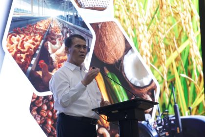 Menteri Pertanian RI, Andi Amran Sulaiman saat rapat Koordinasi Nasional bersama jajaran Eselon I dan II serta Kepala Dinas se-Indonesia di Auditorium Kantor Pusat Kementerian Pertanian, Jakarta (24/2/2026).