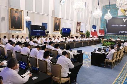 Menteri Pertanian RI, Andi Amran Sulaiman dalam Sidang Kabinet Paripurna yang dipimpin Presiden Prabowo Subianto di Istana Negara, Jakarta, Jumat (13/3/2026). Sumber foto : Biro Pers, Media, dan Informasi Sekretariat Presiden