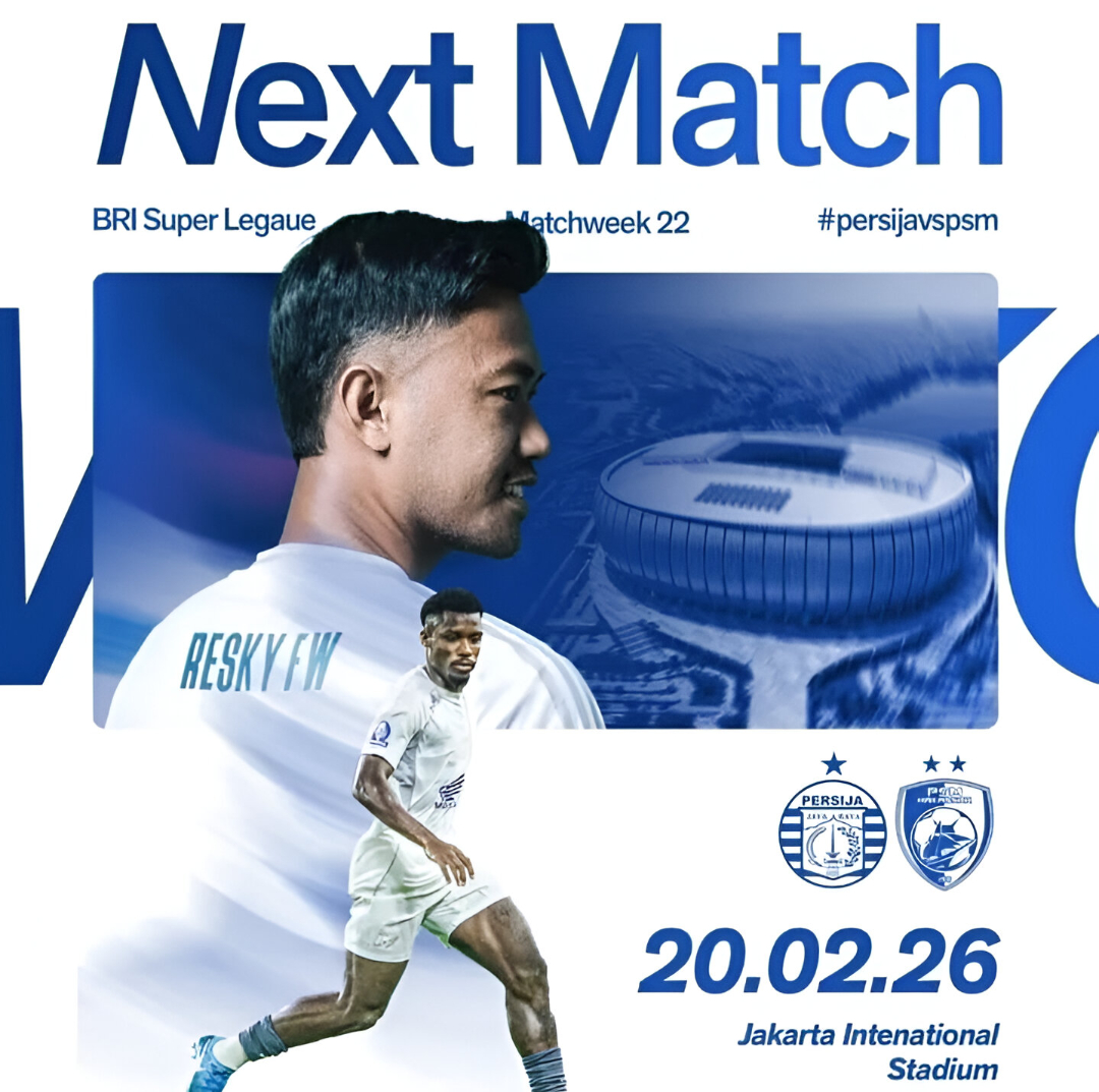 Persija Jakarta menghadapi PSM Makassar pada pekan ke-22 BRI Super League jam 21.30 WITA di Jakarta International Stadium. dok/persija