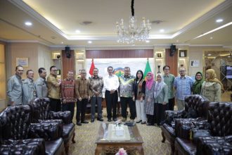 Korps Alumni Himpunan Mahasiswa Islam (KAHMI) audiensi bersama Mentan Amran di Kantor Pusat Kementerian Pertanian, Jakarta, Kamis (12/3/2026).