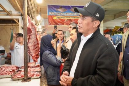 Menteri Pertanian RI, Andi Amran Sulaiman sidak pasar beberapa hari lalu.