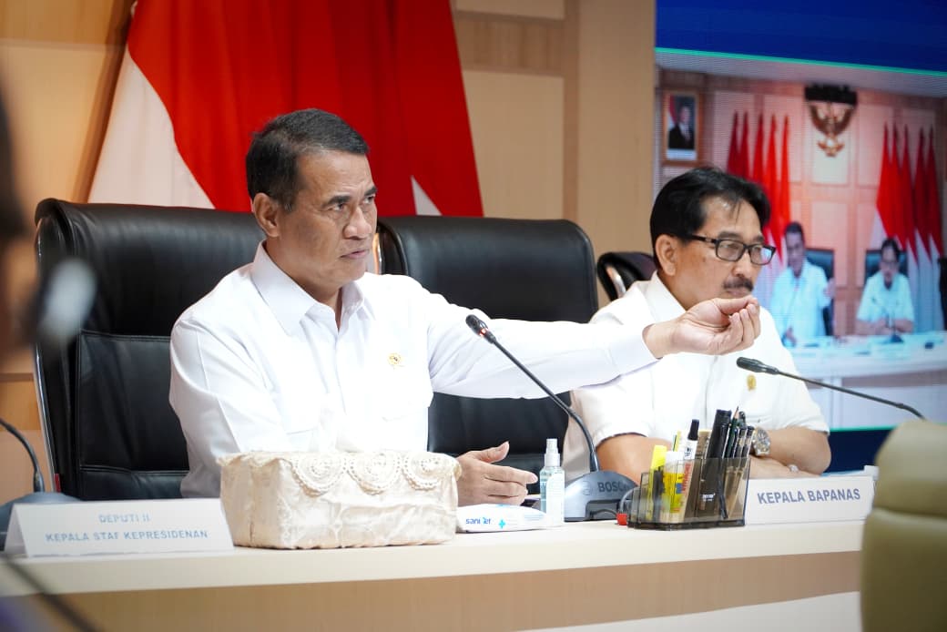 Menteri Pertanian RI, Andi Amran Sulaiman dalam pertemuan bersama Kementerian Pertanian serta PT Berdikari di Wisma Danatara Indonesia, Kamis (5/3/2026).
