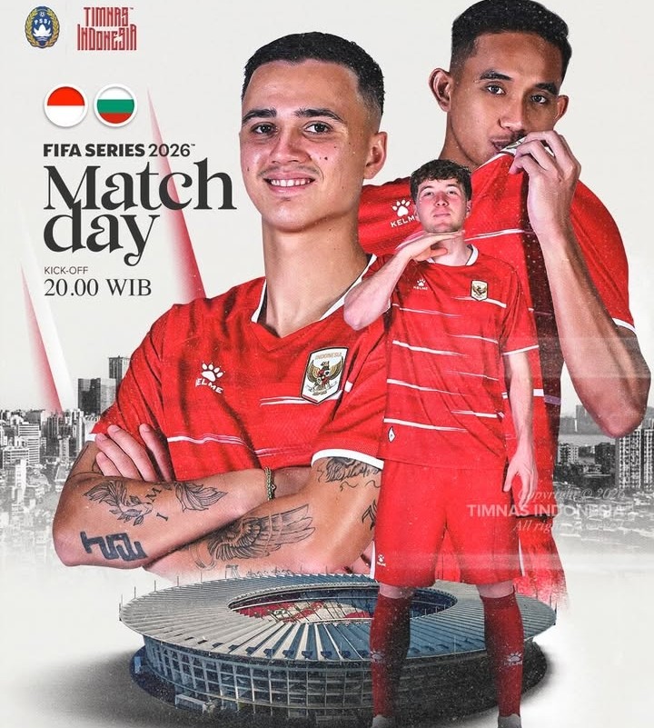 Timnas Indonesia menghadapi Timnas Bulgaria pada partai Final FIFA Series 2026 yang digelar di Gelora Bung Karno Main Stadium, Jakarta, Senin (30/3/2026).