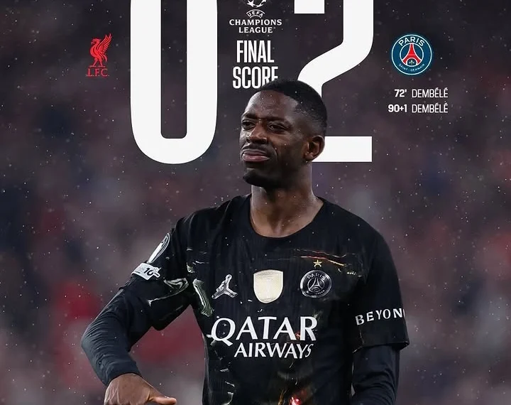 PSG sukses menyingkirkan Liverpool usai menang 2-0 di leg kedua perempat final Liga Champions 2026. Dok/psg
