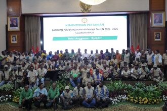 Dukungan tersebut mengemuka dalam Konsolidasi Pembangunan Pertanian Wilayah Papua 2026 yang dipimpin Menteri Pertanian (Mentan) Andi Amran Sulaiman dan dihadiri sekitar 200 peserta di Auditorium Gedung F Kementerian Pertanian, Jakarta, Kamis (11/6/2026).