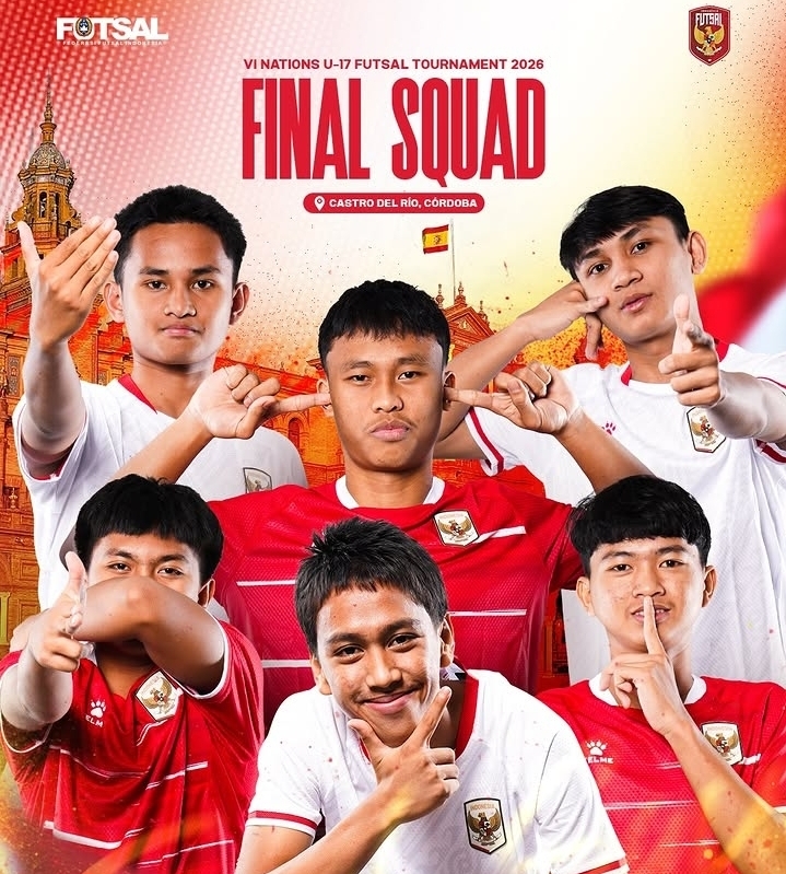 Empat Pemain Sulsel Masuk Timnas Futsal U-17 Indonesia untuk Turnamen di Spanyol