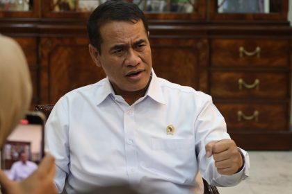 Menteri Pertanian Andi Amran Sulaiman aat ditemui di Jakarta, Jumat (31/7/2026).