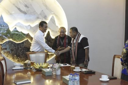 Menteri Pertanian (Mentan) Andi Amran Sulaiman dalam pertemuan bersama Dewan Penasehat Ikatan Keluarga Alor di Jabodetabek, Selasa (18/8).