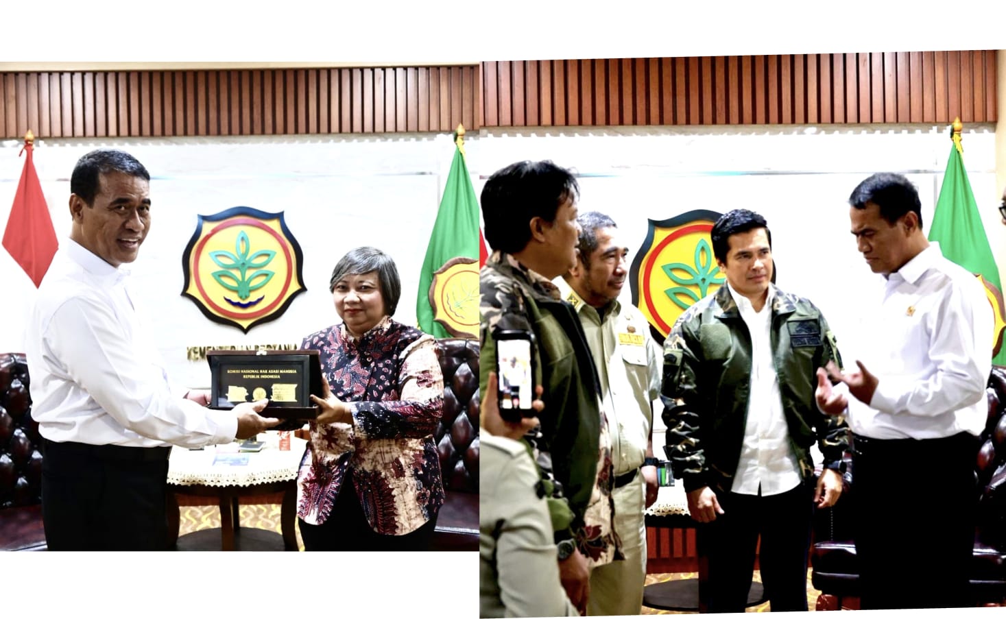 Mentan Amran bersama Komnas HAM dan PPM LVRI bahas pemberantasan mafia pangan